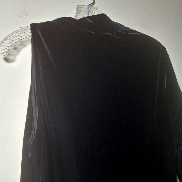 Betsy Adam Velvet Prom Gown Sz 14 Sexy Whimsigoth Maxi Dress Formal Evening Gown - Picture 14 of 16